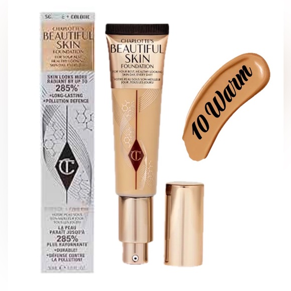 Charlotte Tilbury Other - $52 Retail NIB Charlotte Tilbury Beautiful Skin Foundation - 10 Warm